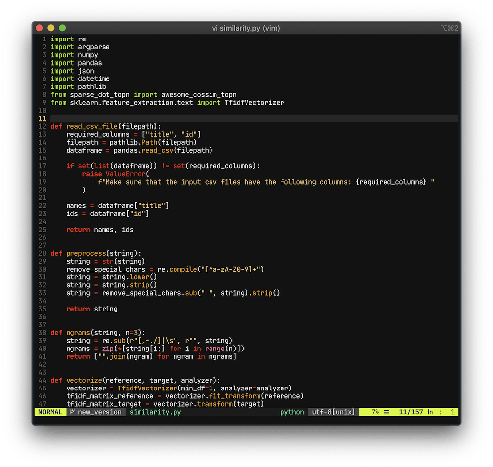 VIM with Python