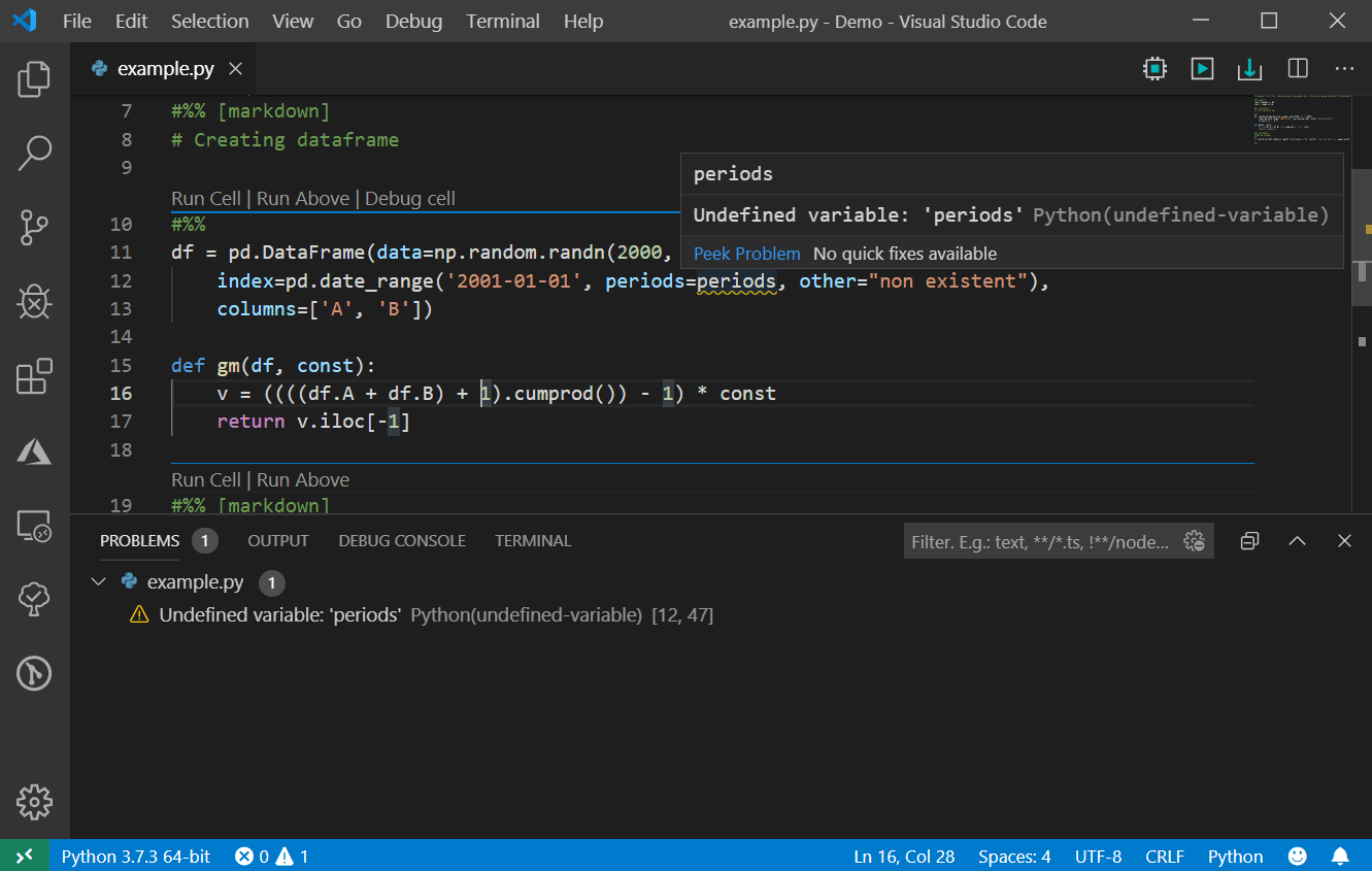 Visual Studio Code for Python, one of the best integrated development environment of Python